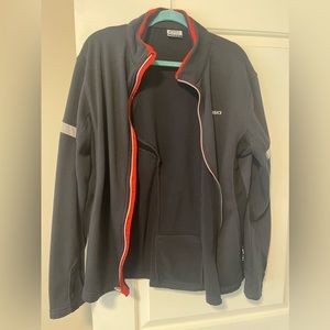 ASICS full zip running jacket dark grey size M